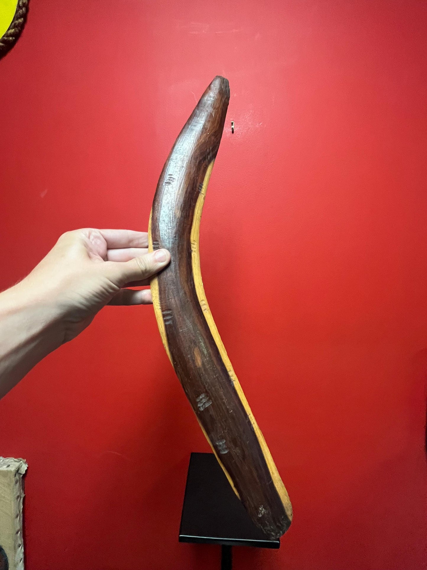 23 inch long vintage Australian authentic boomerang - great style and patina  wow