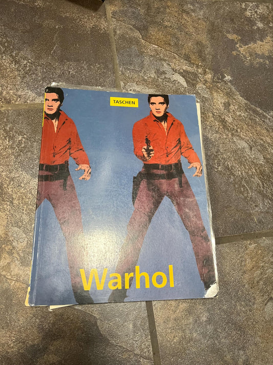 Very cool TASCHEN Andy Warhol book with various laminated prints - 1974  used condition but great gift