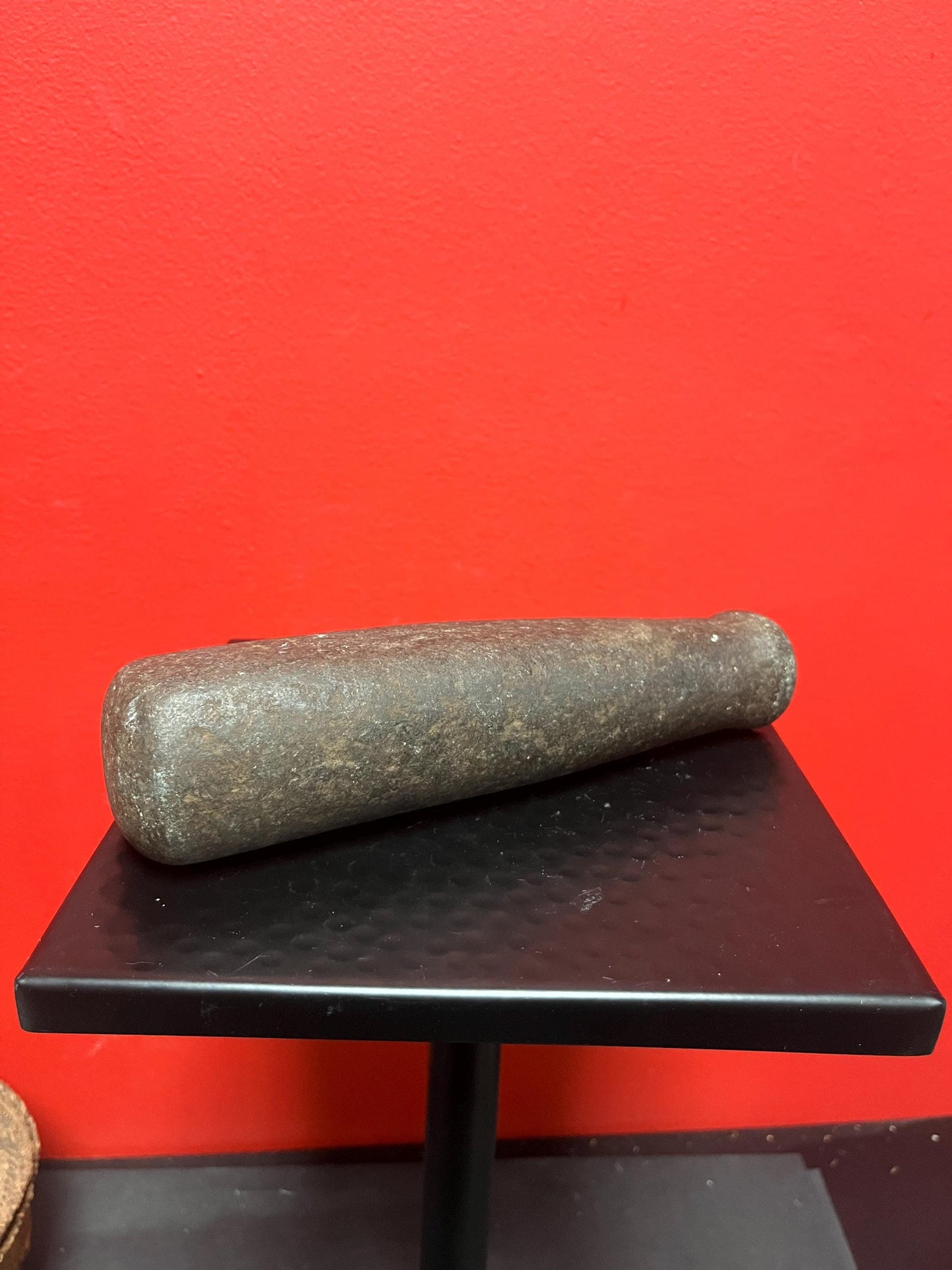 Rare 8 inch long indigenous first nations, Pacific Northwest Coast old old stone plummet tool  cool history and patina - from collection