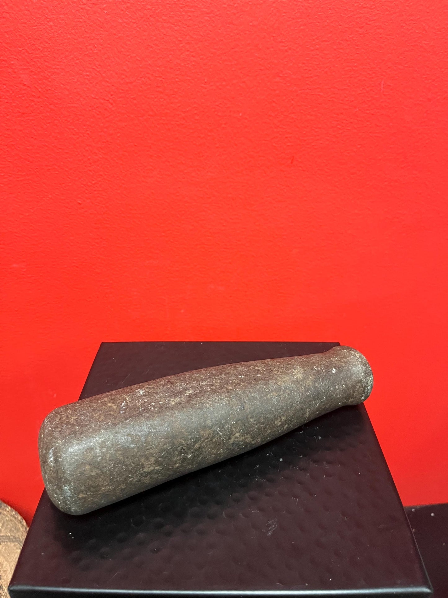 Rare 8 inch long indigenous first nations, Pacific Northwest Coast old old stone plummet tool  cool history and patina - from collection