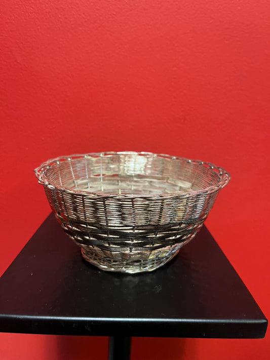 Beautiful 7 x 3 tall English silver plated basket  wonderful gift