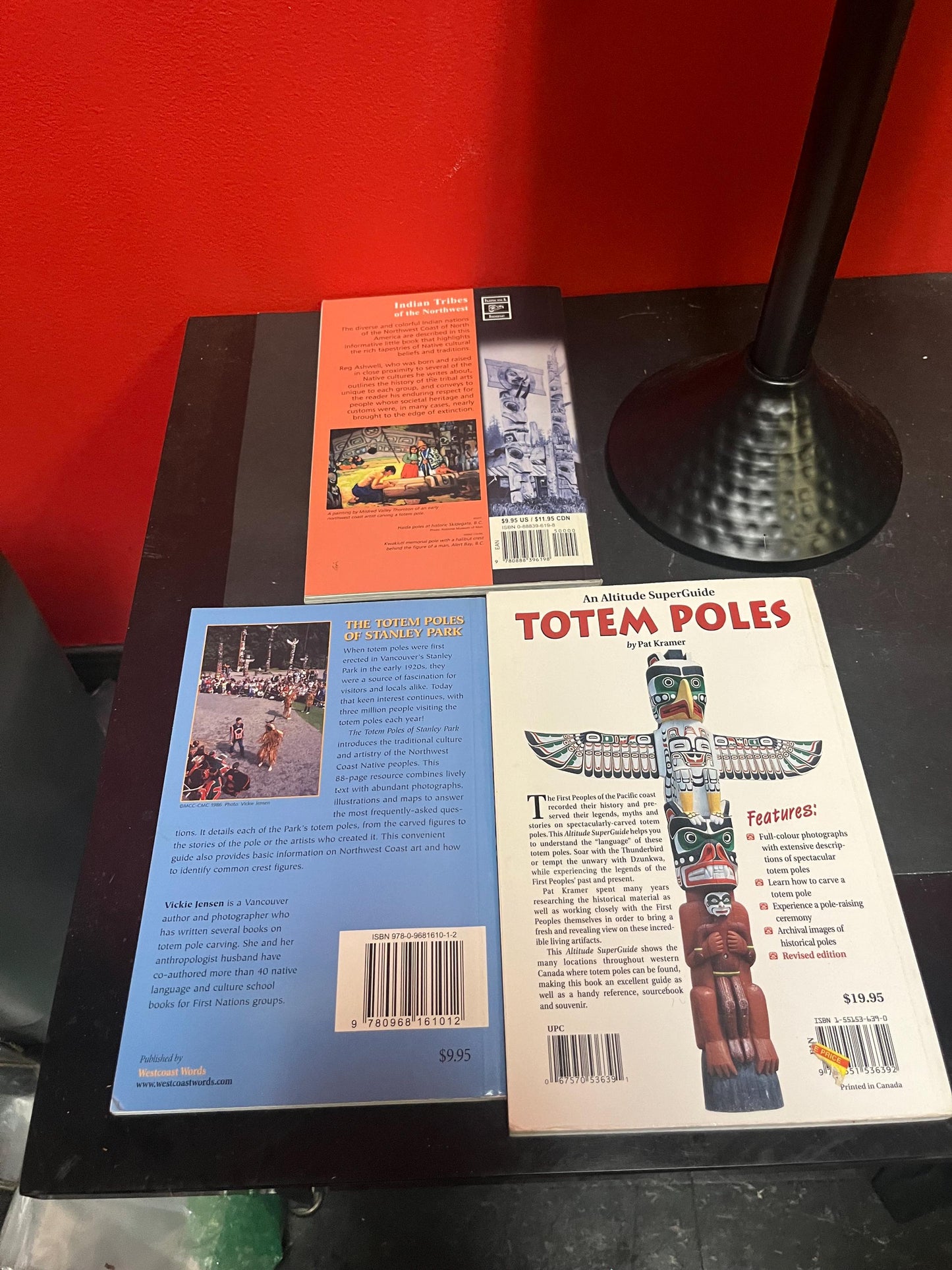 Three lovely Canadian books on totem poles  and tribes   all good condition and perfect gifts  great price for the group