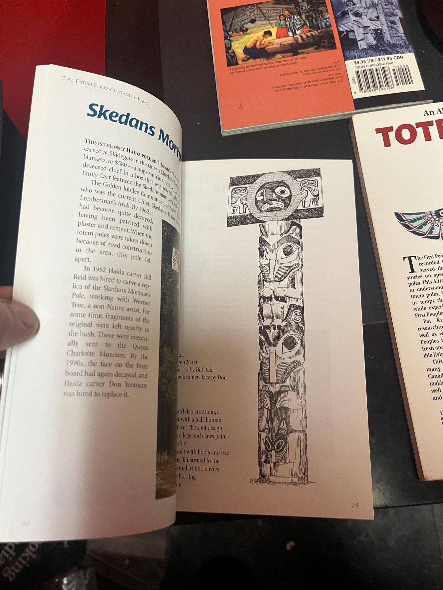 Three lovely Canadian books on totem poles  and tribes   all good condition and perfect gifts  great price for the group