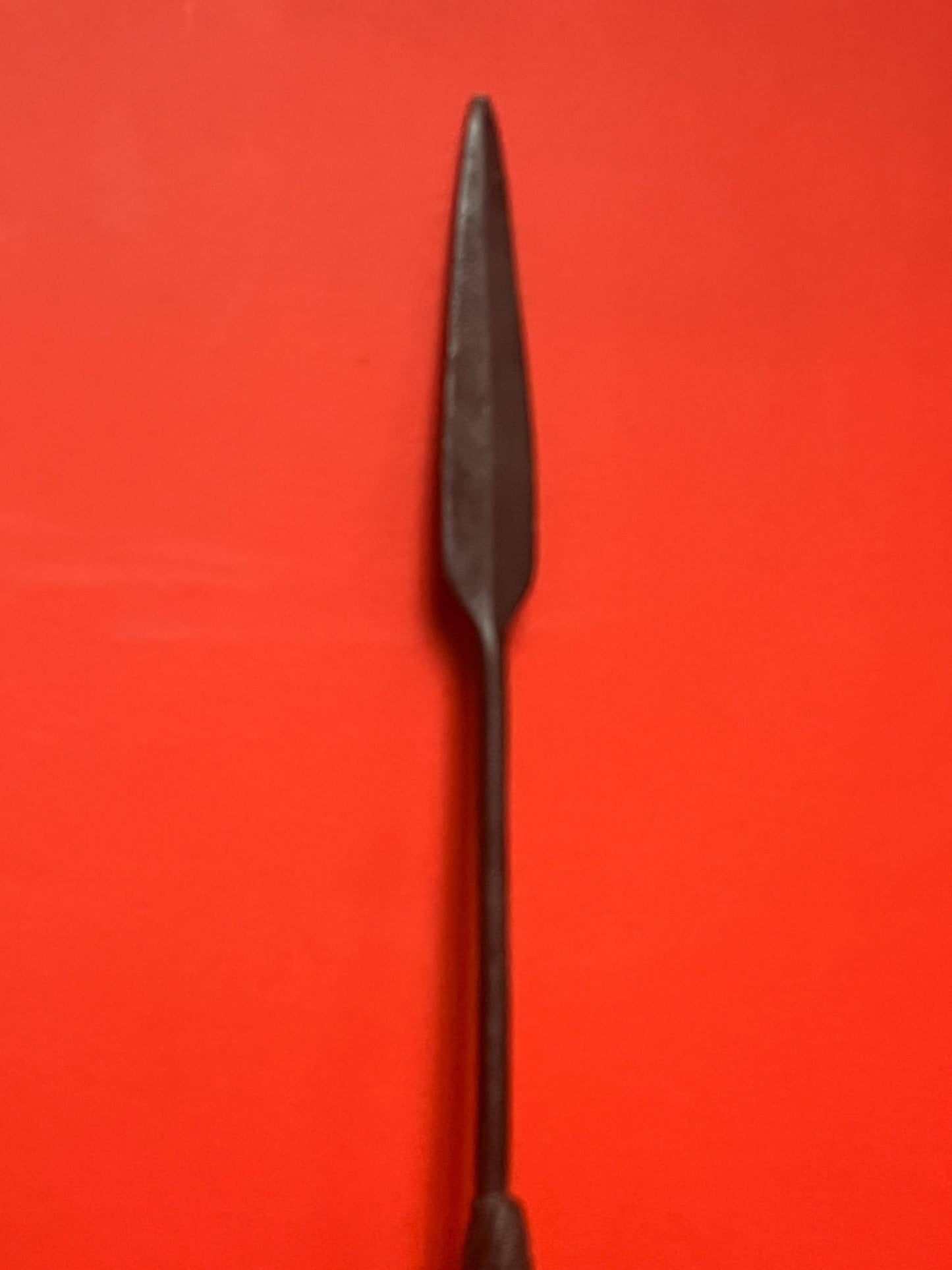 Lovely 19 century 4 foot African tribal spear and amazing patina  great gift or collection  real deal