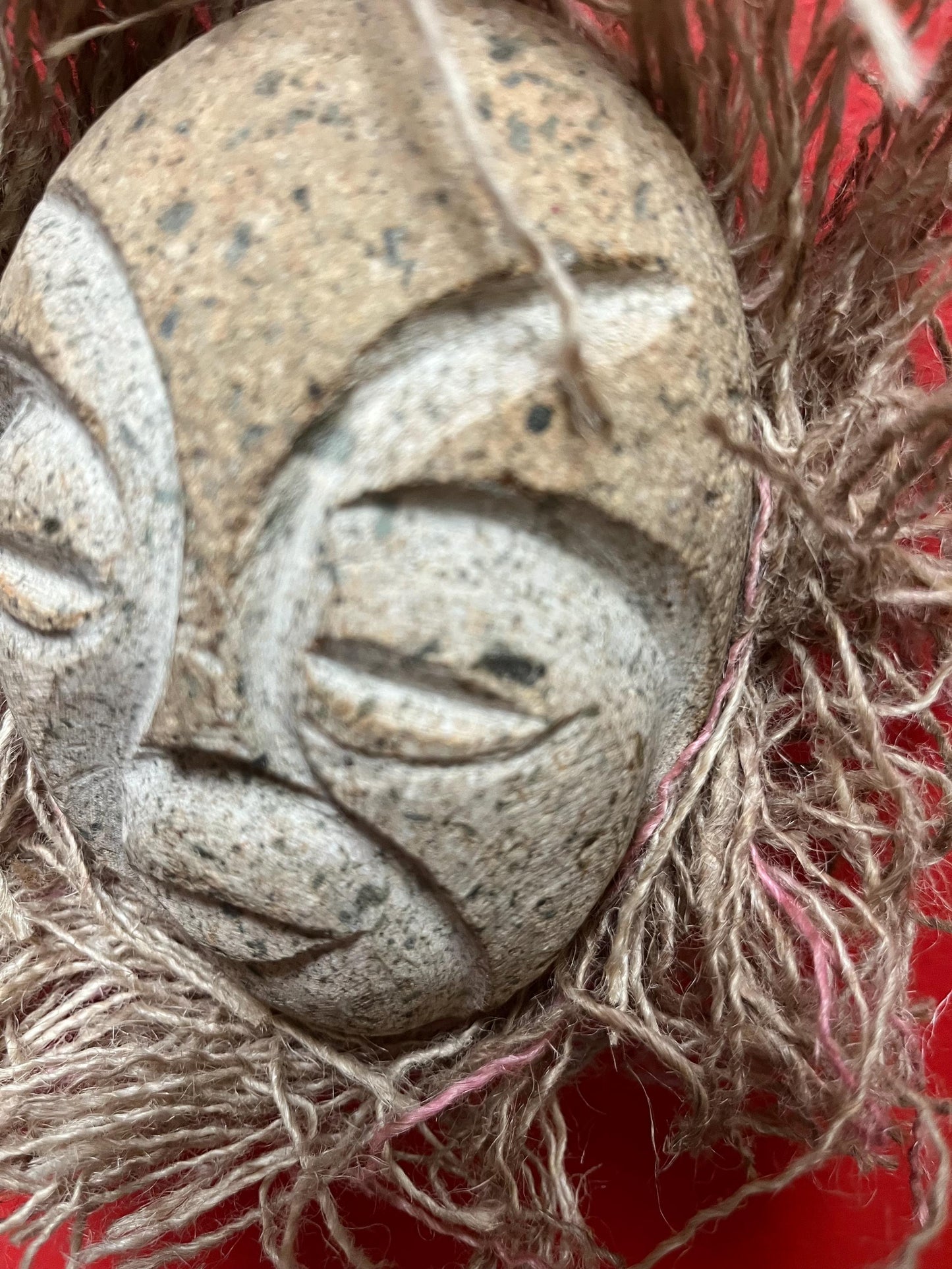 6 inch stone mask by STEPHEN COLE Vancouver Island artist very cool imagery and unique quality