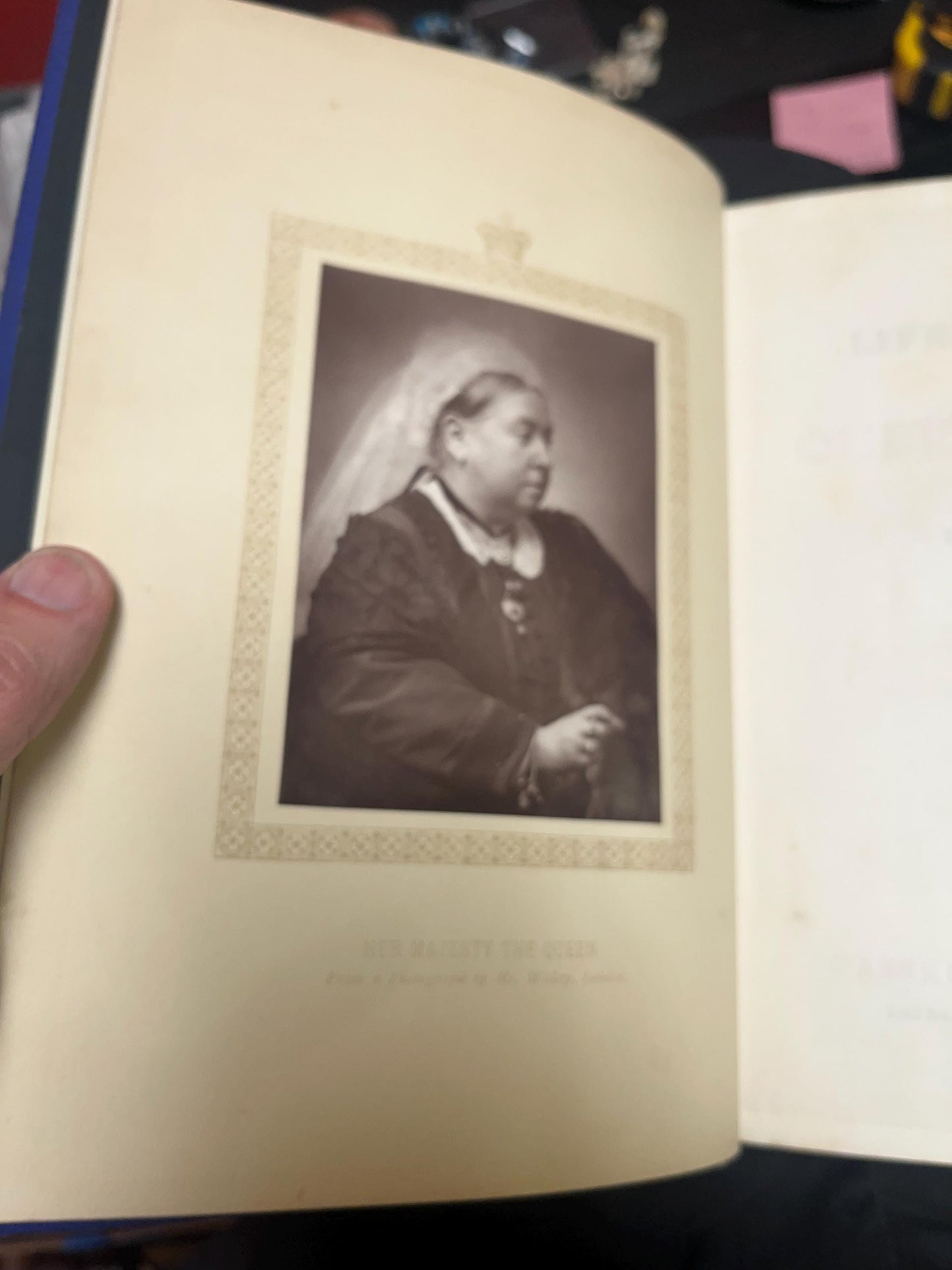 Amazing volume one and two the life and times of Queen Victoria in good antique condition with beautiful pictures  lovely gift wow