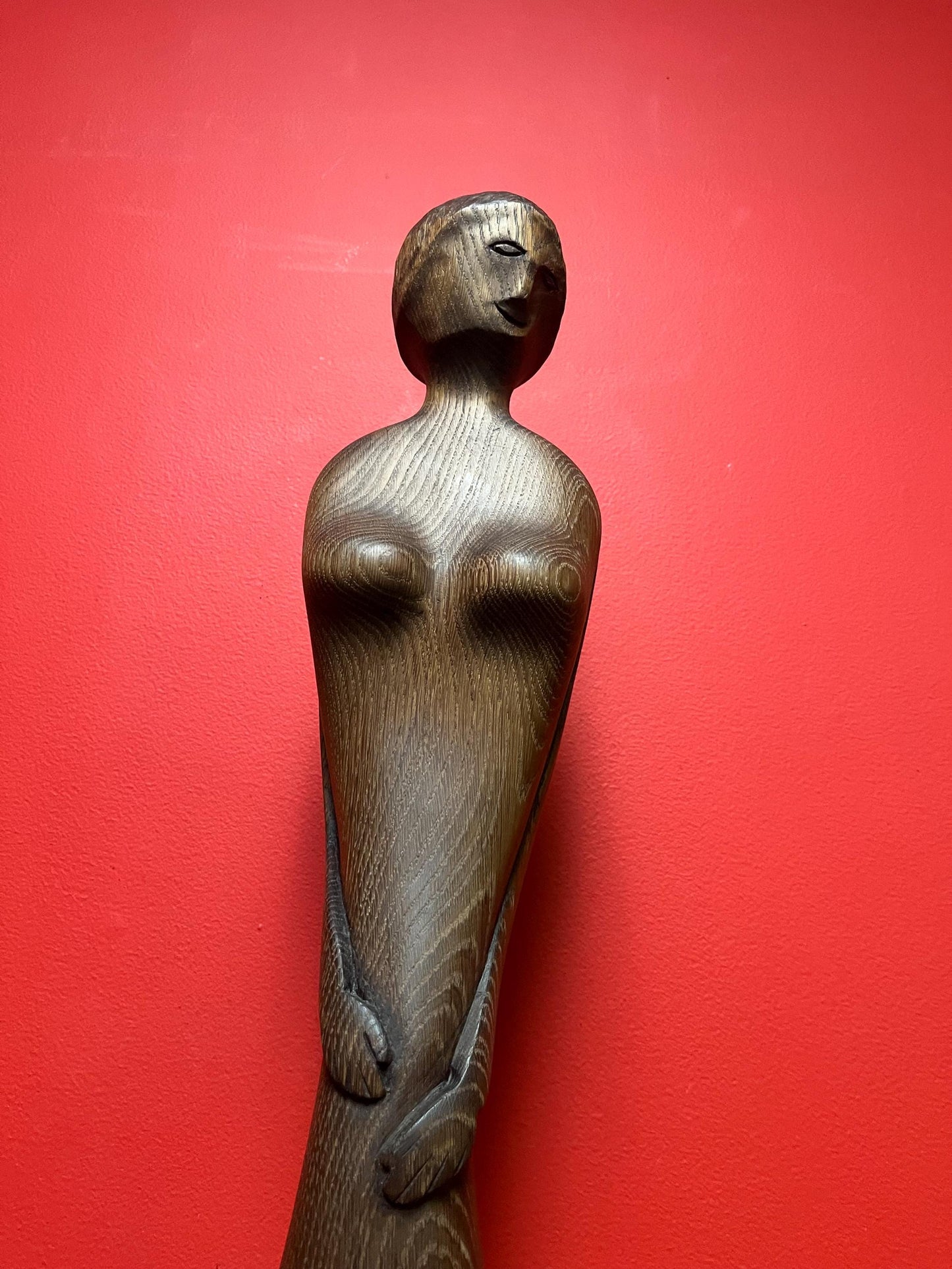 Absolutely stunning 40 inch tall, mid-century modern danish signed statue of a nude lady  highest quality and design wow