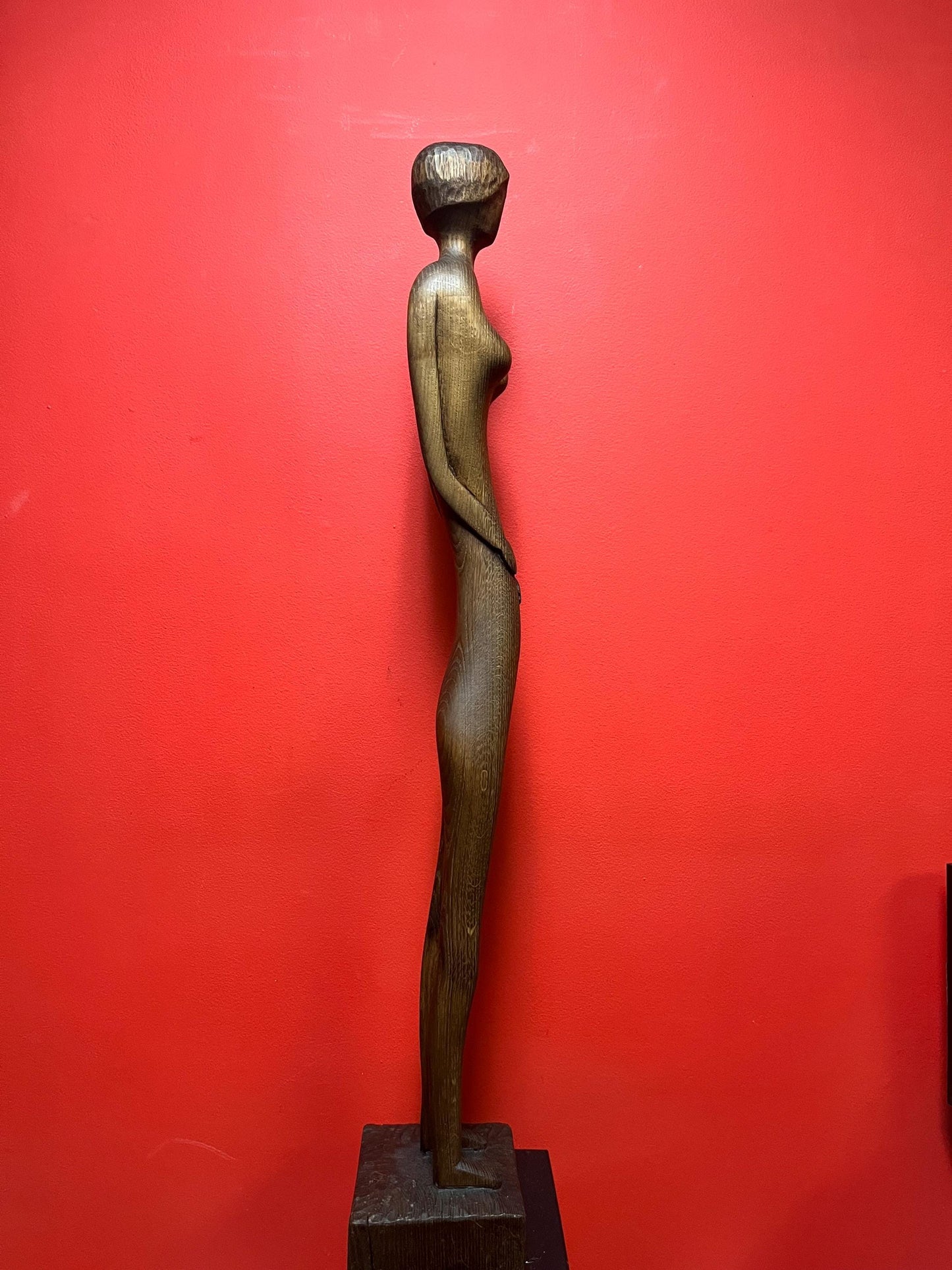 Absolutely stunning 40 inch tall, mid-century modern danish signed statue of a nude lady  highest quality and design wow