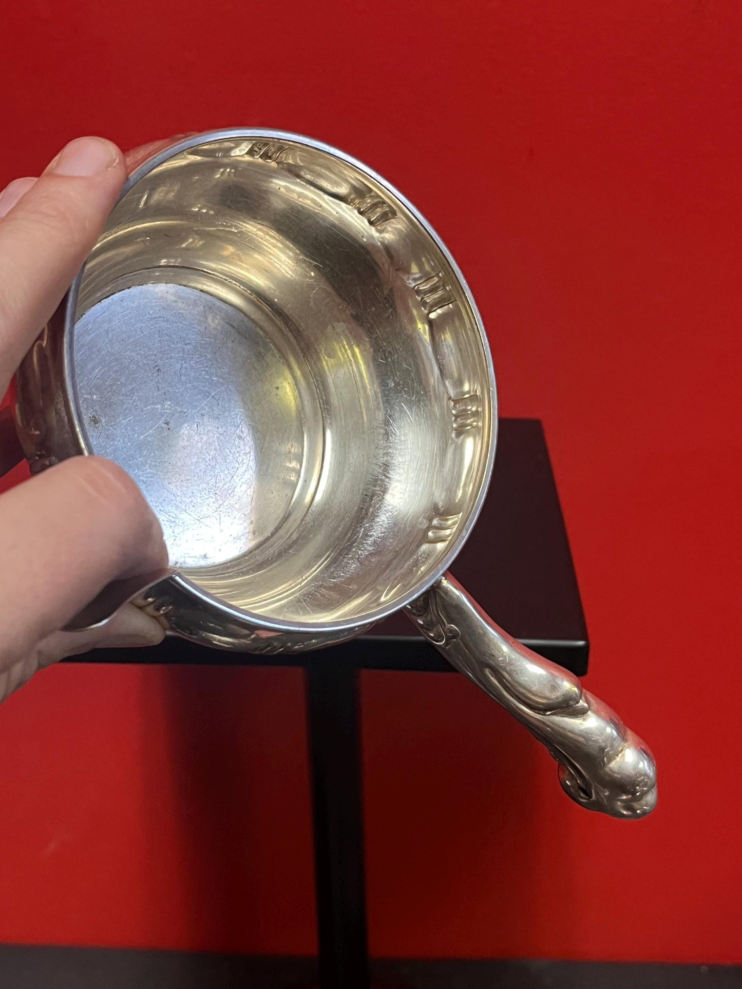 Stunning 8 inch long hallmark 835 Dutch silver nouveau style ladle  amazing quality, and beautiful look  great value  146 g