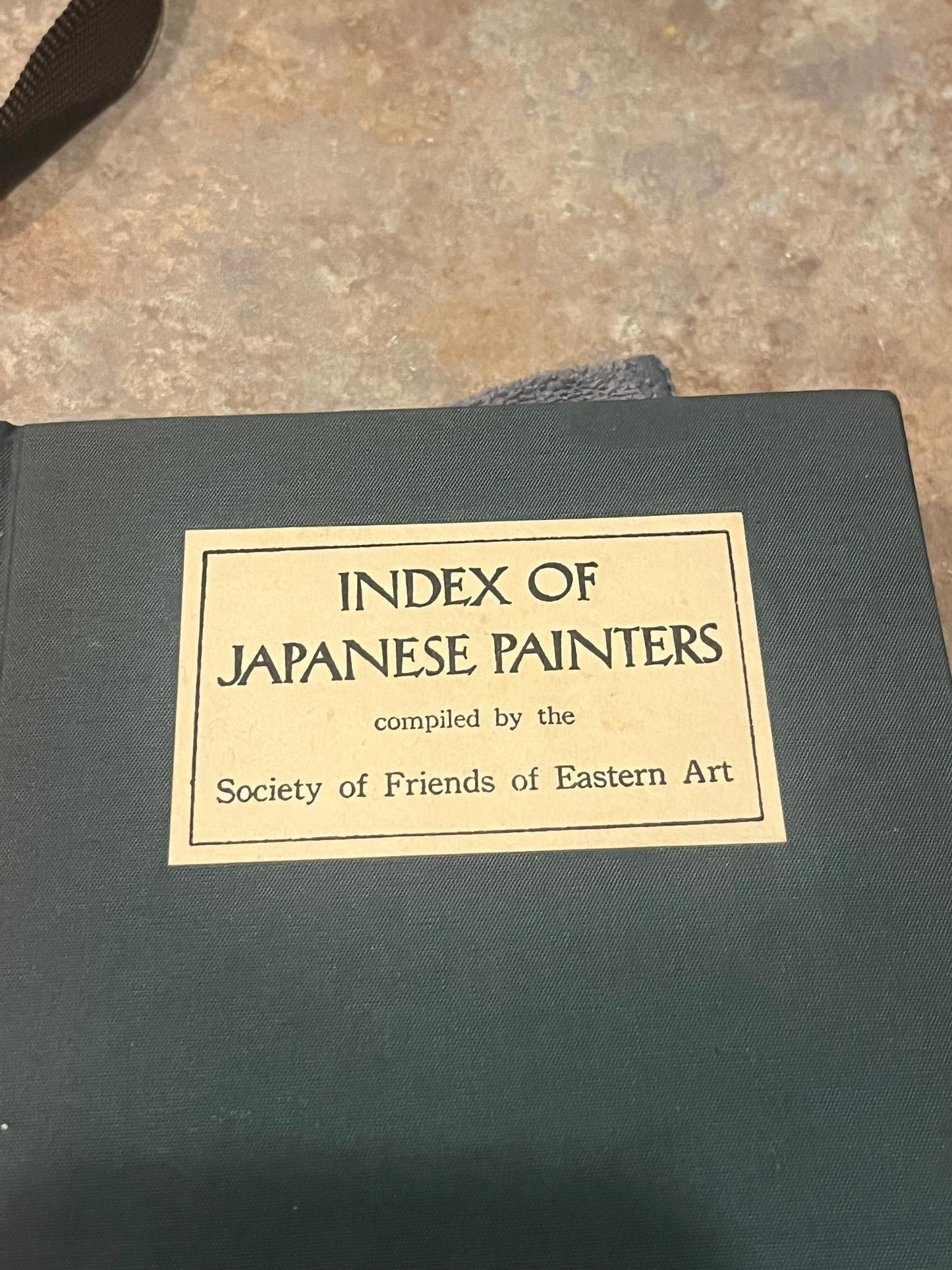 Cool vintage index of Japanese painters  book  good info  160 pages