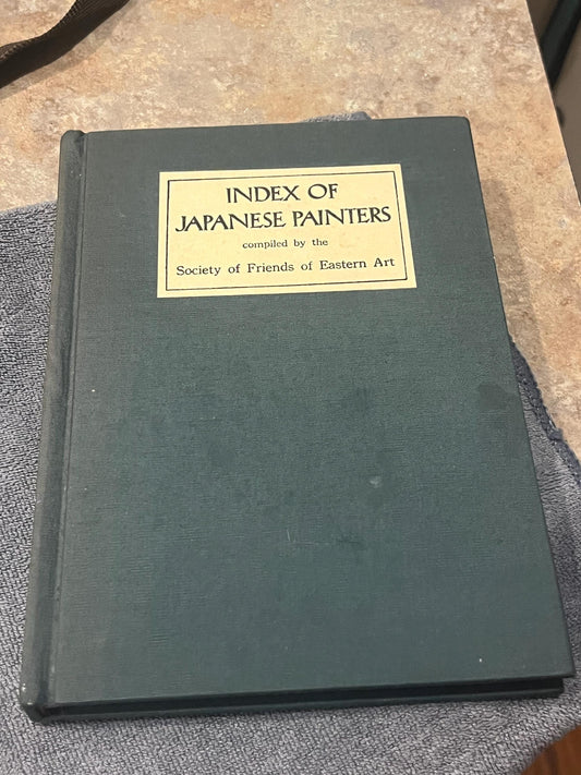 Cool vintage index of Japanese painters  book  good info  160 pages