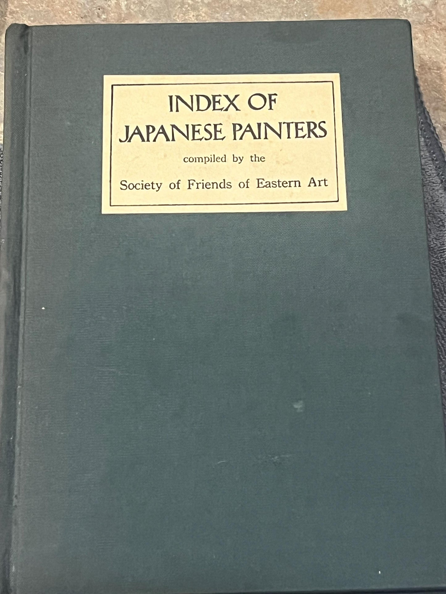 Cool vintage index of Japanese painters  book  good info  160 pages