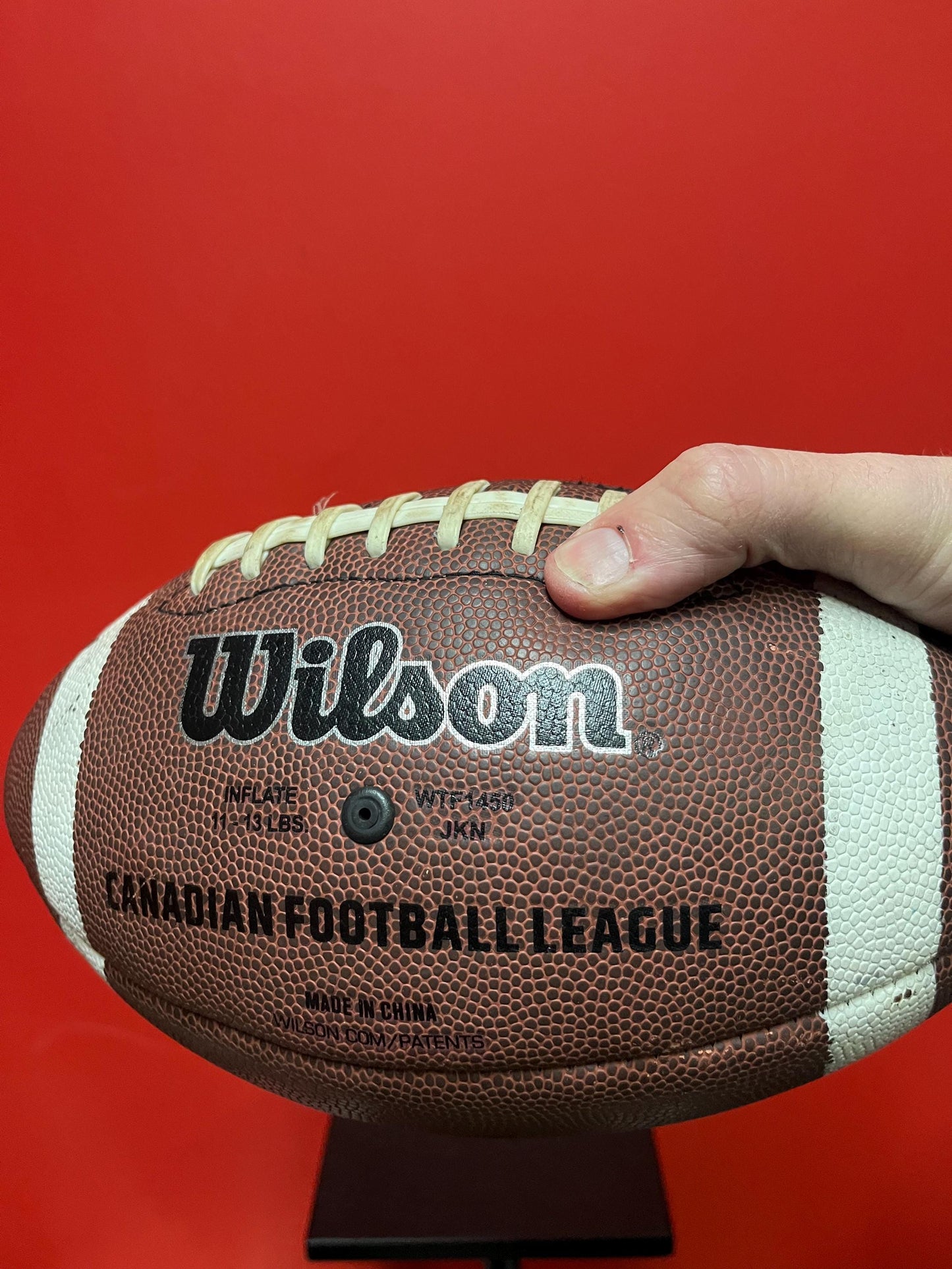 Cool vintage CFL football  Canadian sports history  great gift and great value