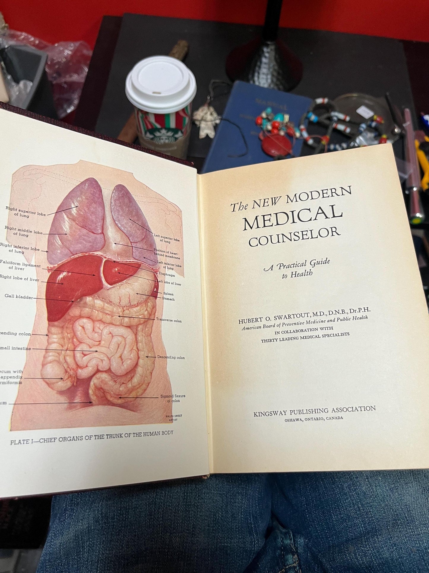 1954 modern medical counsellor book in good antique condition  very cool information  great gift