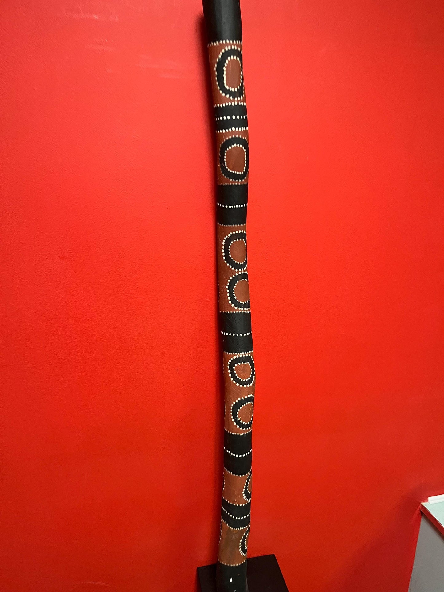 Rare museum quality authentic  antique 47 inch long Australian aboriginal didgeridoo  amazing condition and quality  wow