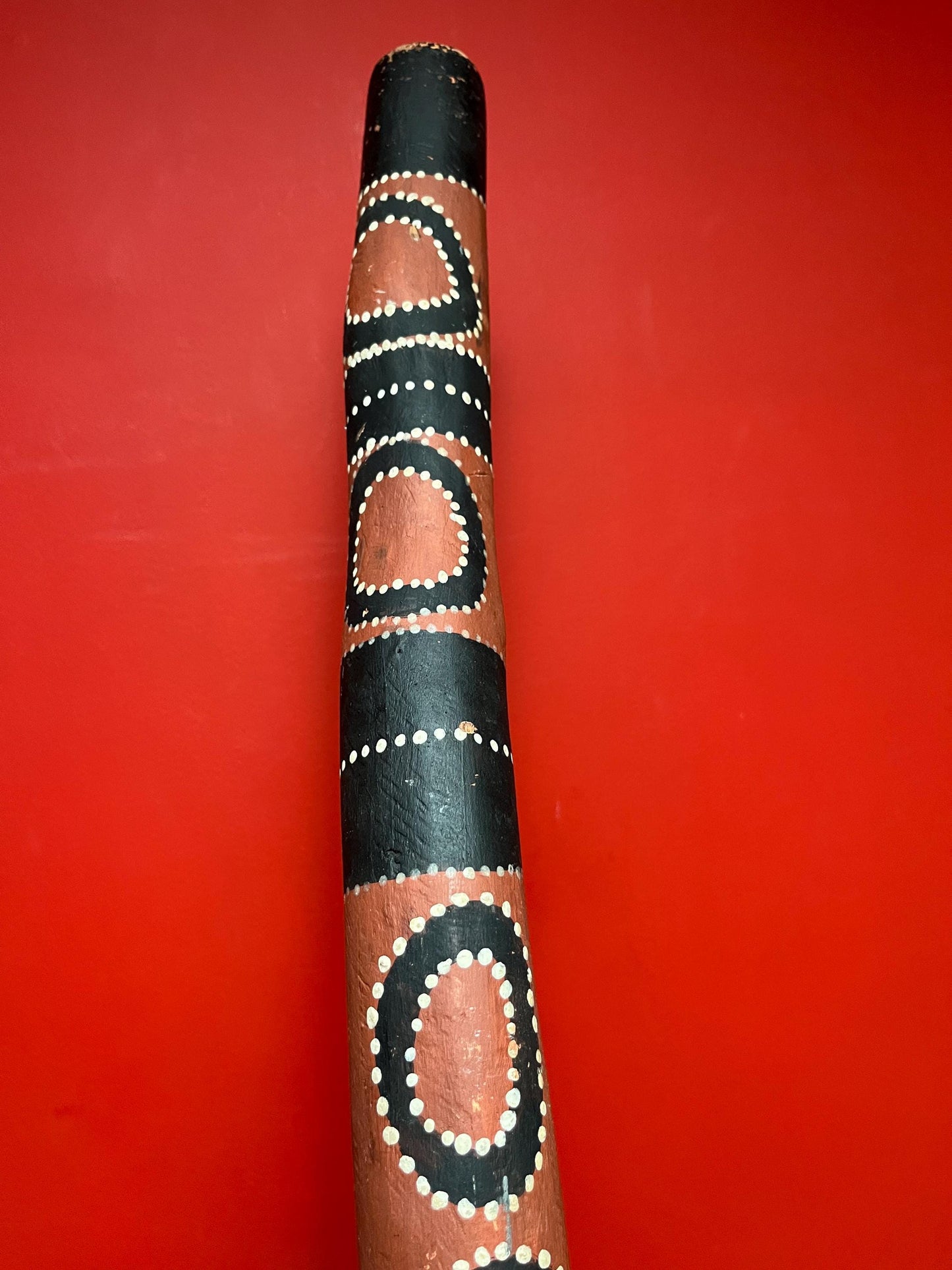 Rare museum quality authentic  antique 47 inch long Australian aboriginal didgeridoo  amazing condition and quality  wow