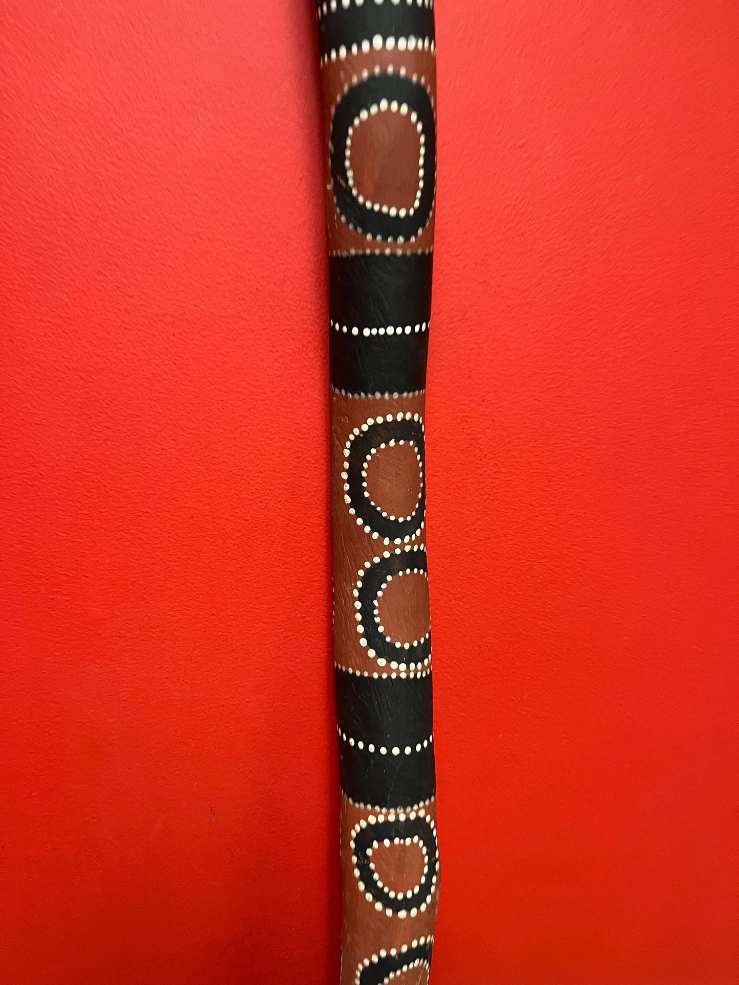 Rare museum quality authentic  antique 47 inch long Australian aboriginal didgeridoo  amazing condition and quality  wow