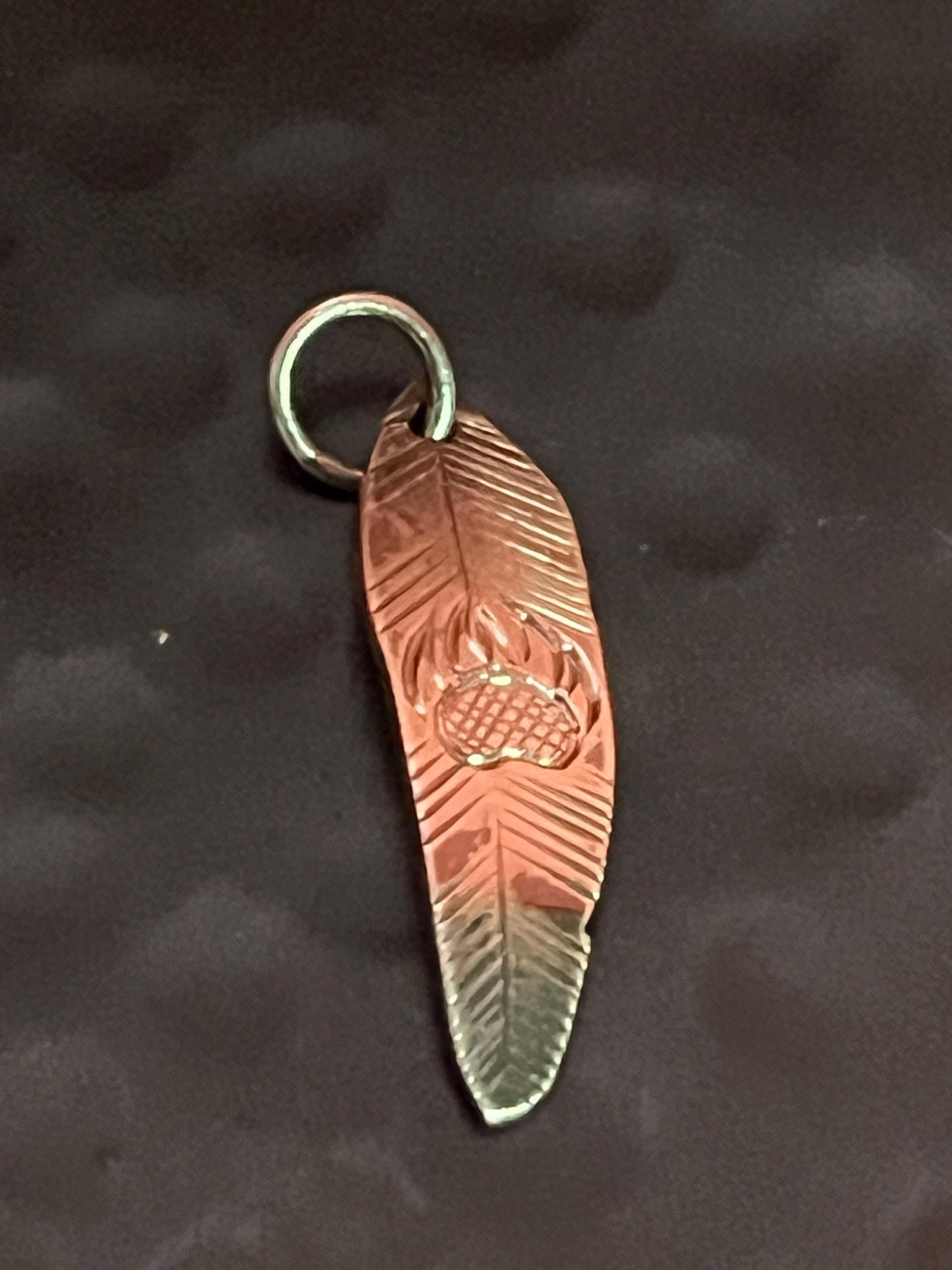 Beautiful indigenous first Nations Pacific Northwest Coast Sterling 1 inch pendant  - perfect gift