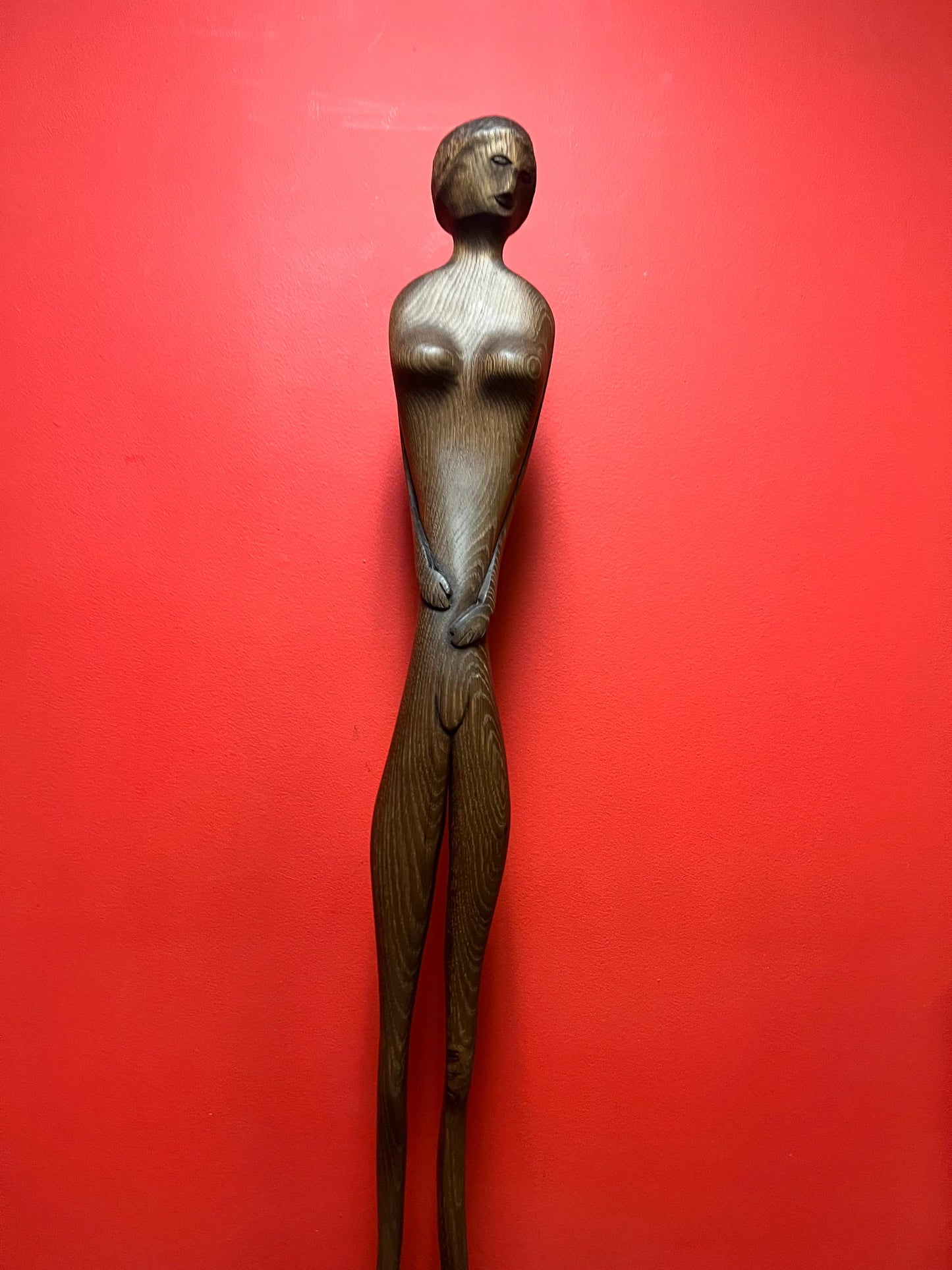 Absolutely stunning 40 inch tall, mid-century modern danish signed statue of a nude lady  highest quality and design wow