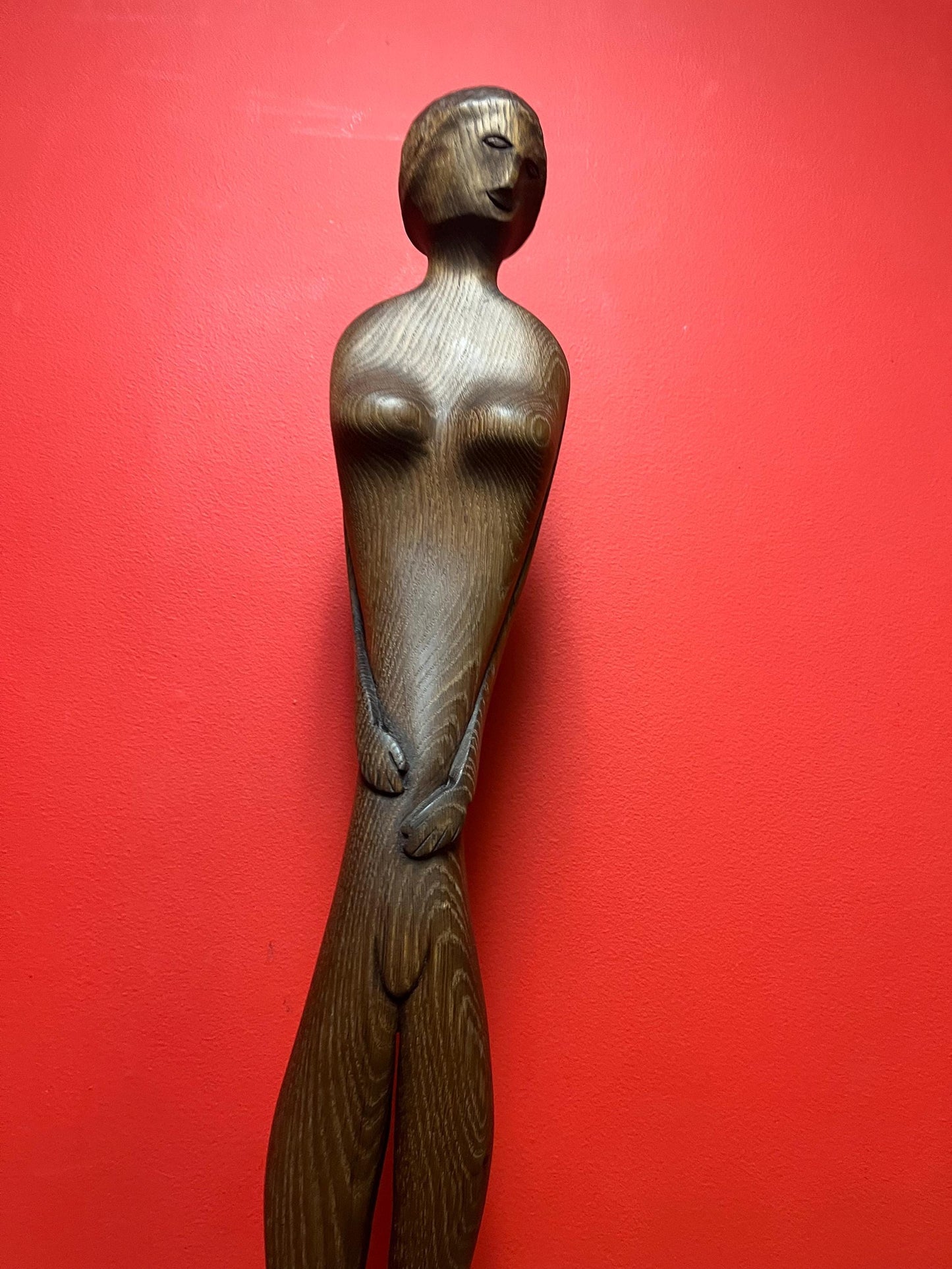 Absolutely stunning 40 inch tall, mid-century modern danish signed statue of a nude lady  highest quality and design wow