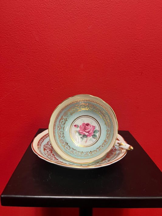 Lovely double rose paragon cup and saucer   great condition - see photos