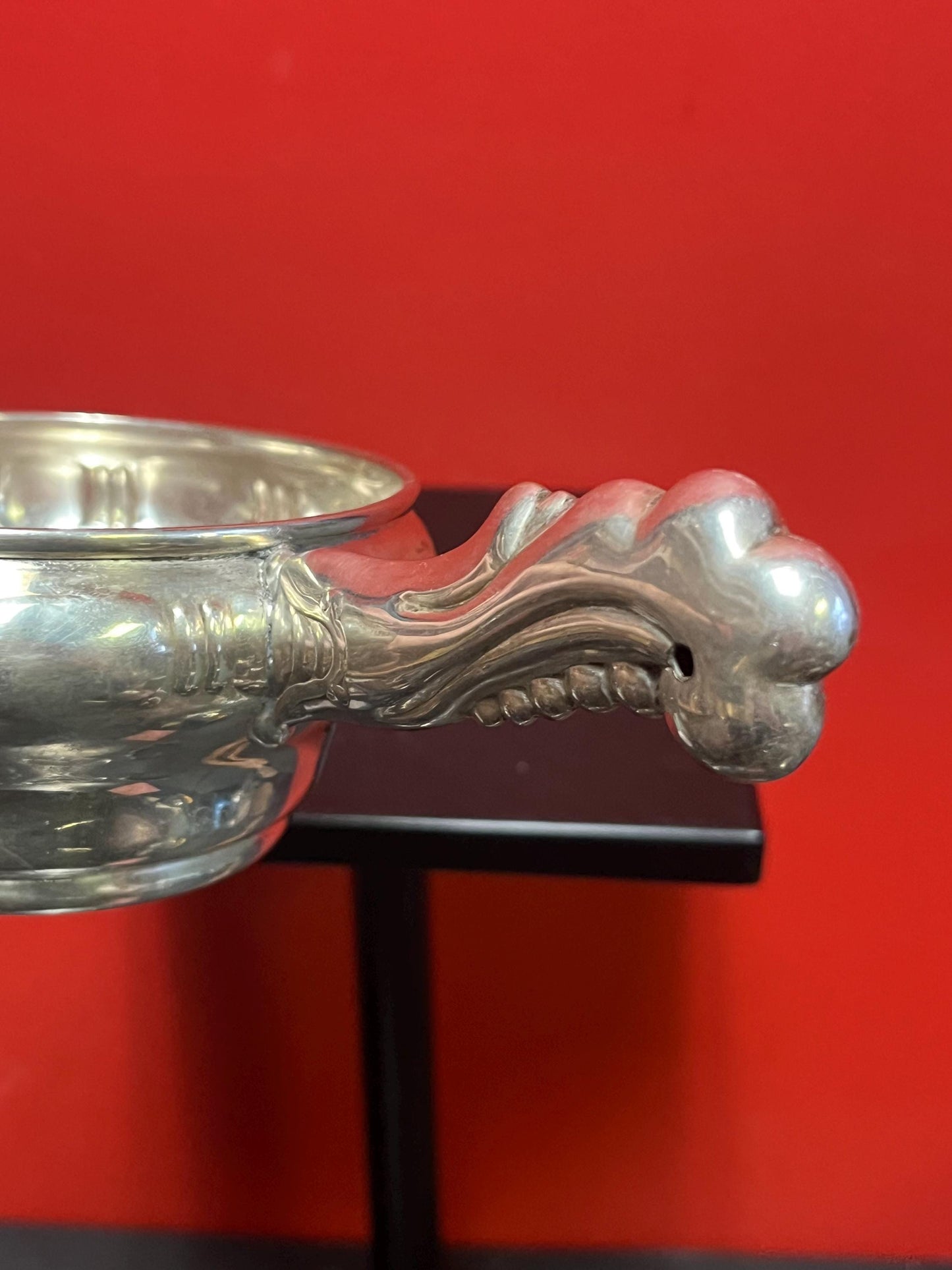 Stunning 8 inch long hallmark 835 Dutch silver nouveau style ladle  amazing quality, and beautiful look  great value  146 g