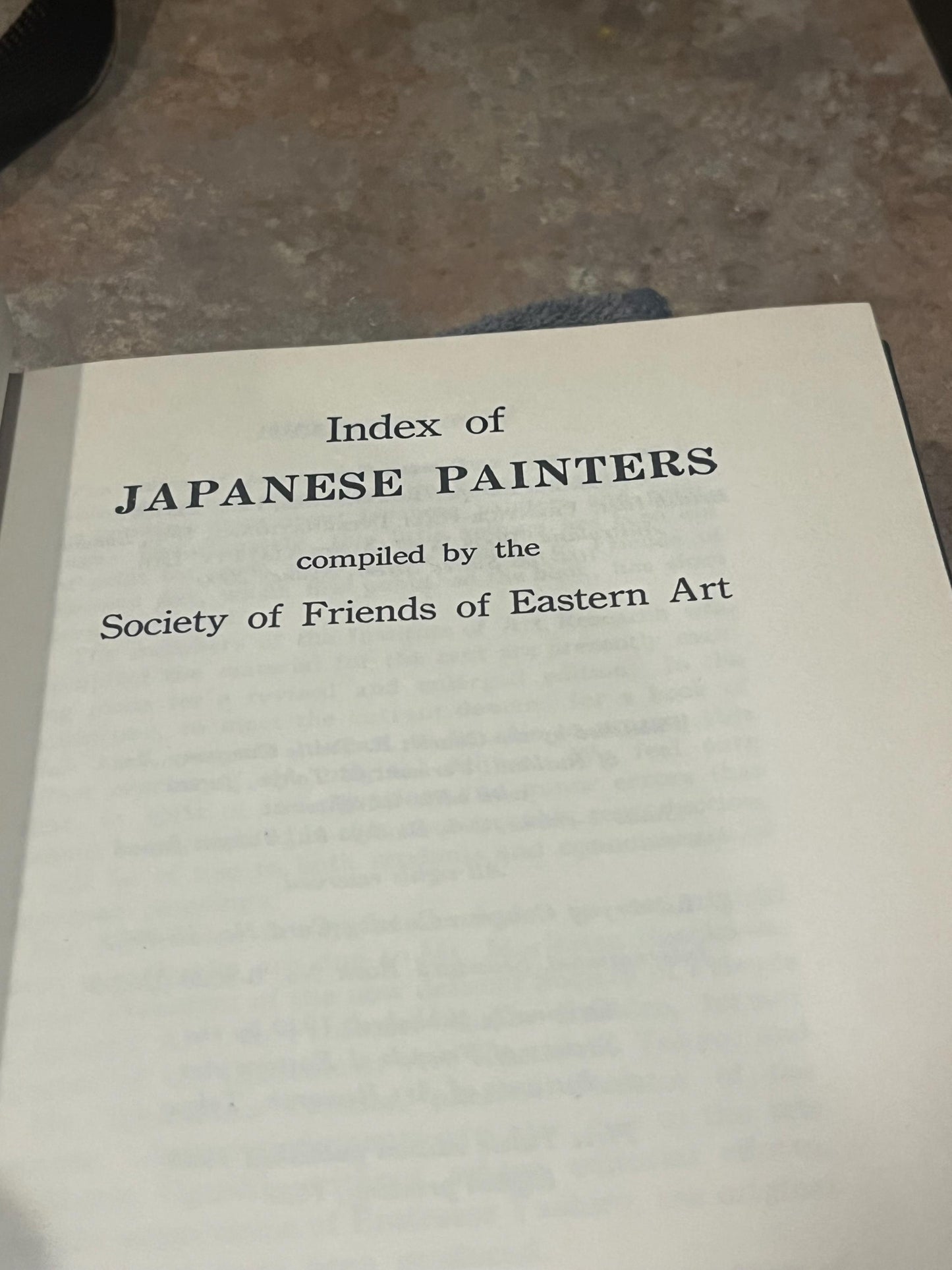 Cool vintage index of Japanese painters  book  good info  160 pages