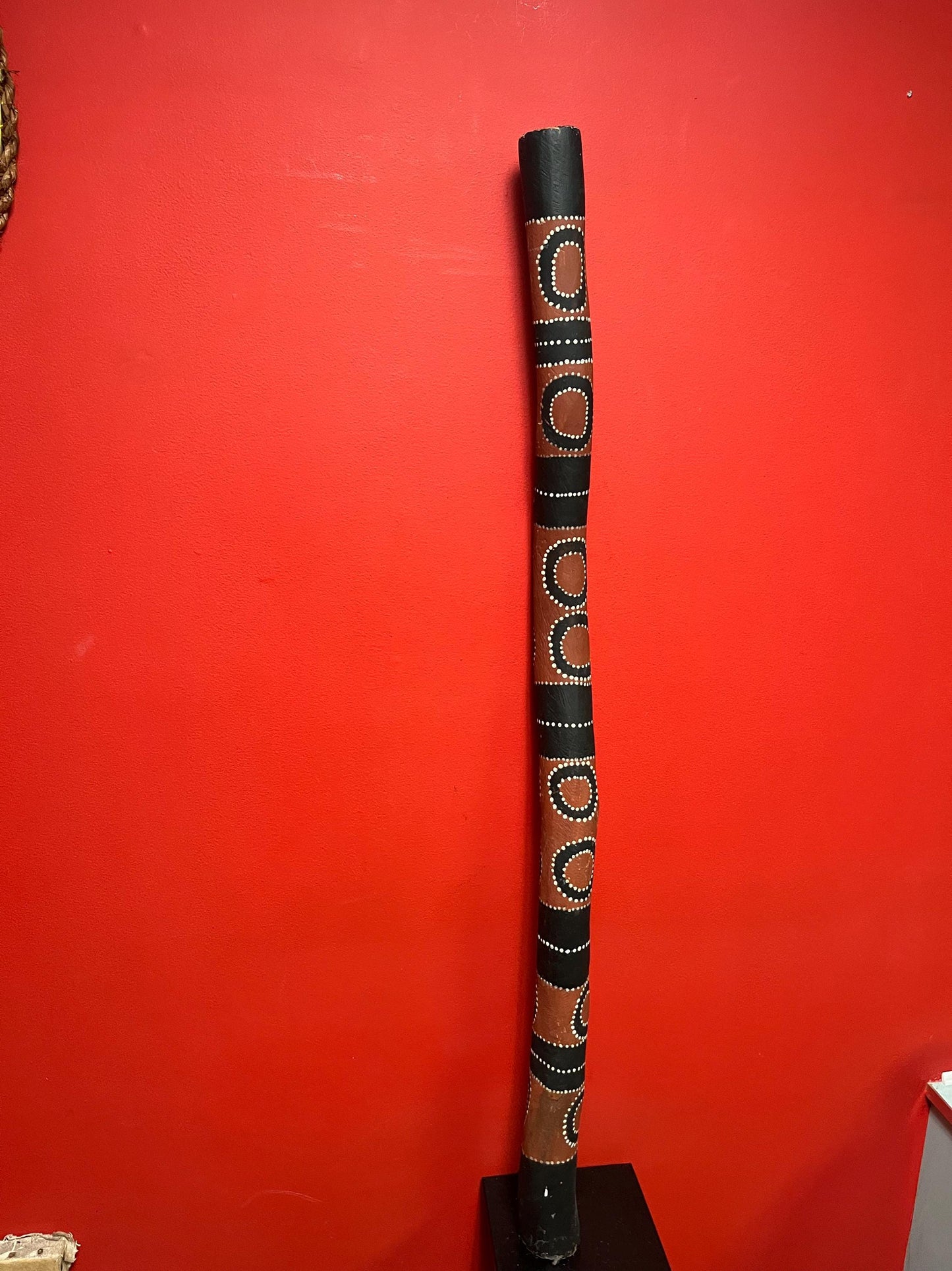 Rare museum quality authentic  antique 47 inch long Australian aboriginal didgeridoo  amazing condition and quality  wow