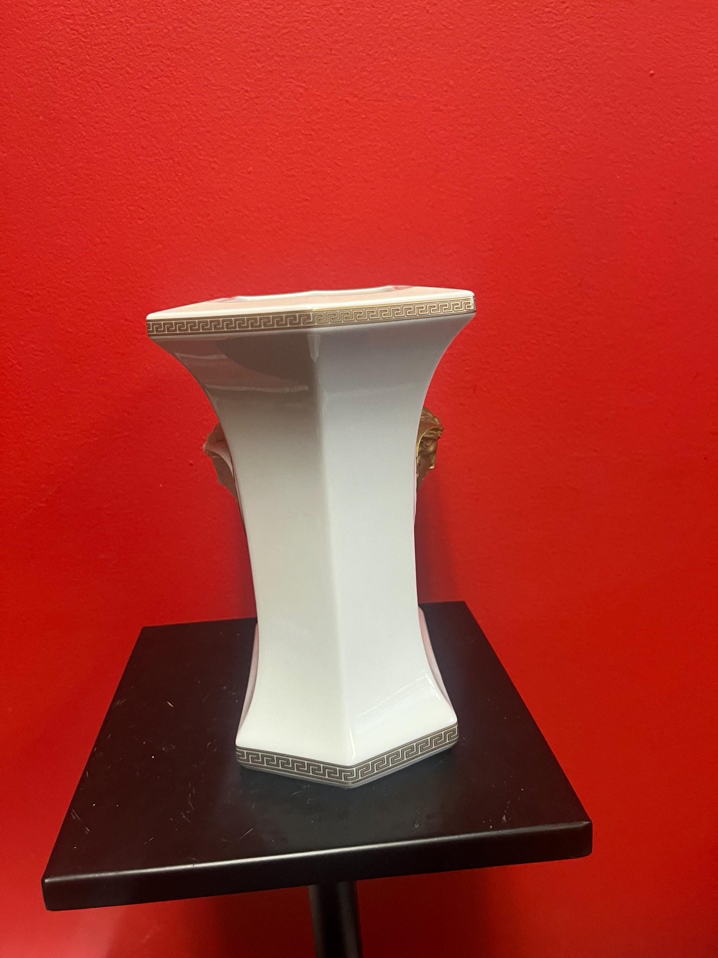 Stunning Rosenthal studio line vase made for Versace  great condition with original stickers and 7 inches tall  wow