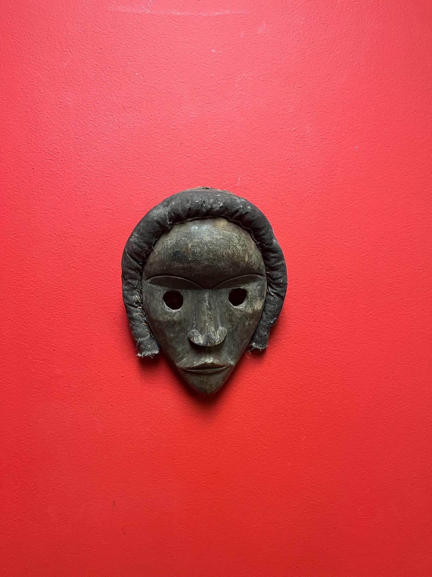 Ancient African tribal Dan mask  9 x 6“ wide  wonderful patina and fabulous imagery  real deal tribal  wow